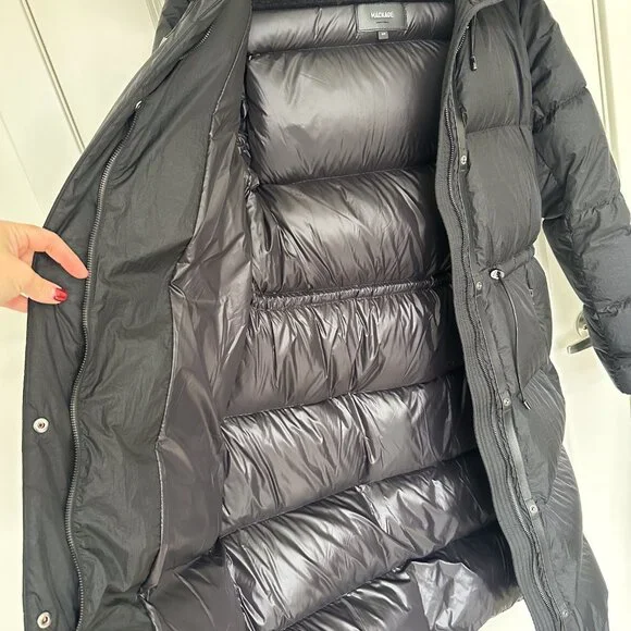 Mackage ISHANI long down coat with hood | Size: Small | Color: Black - Picture 7 of 15